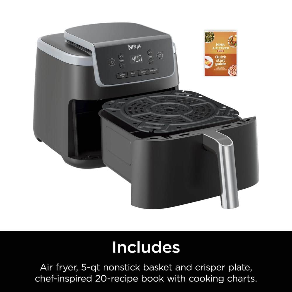 Ninja 5 QT Black Electric Air Fryer Pro with 4 Cooking Functions