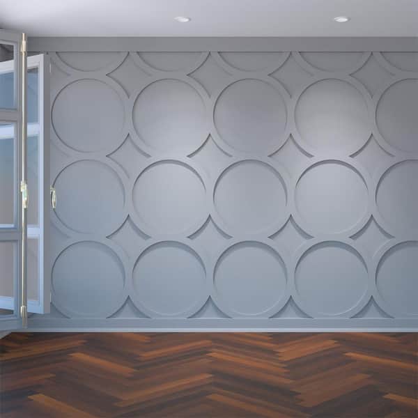 Ekena Millwork 23 3/8 in.W x 23 3/8 in.H x 3/8 in.T Large Beacon Decorative Fretwork Wall Panels in Architectural Grade PVC