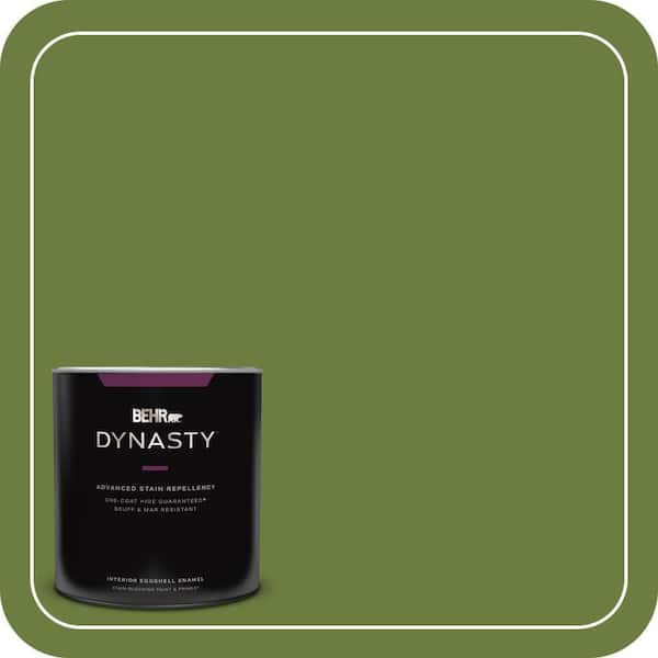BEHR DYNASTY 1 qt. #M350-7 Healing Plant Eggshell Enamel Interior Stain-Blocking Paint and Primer