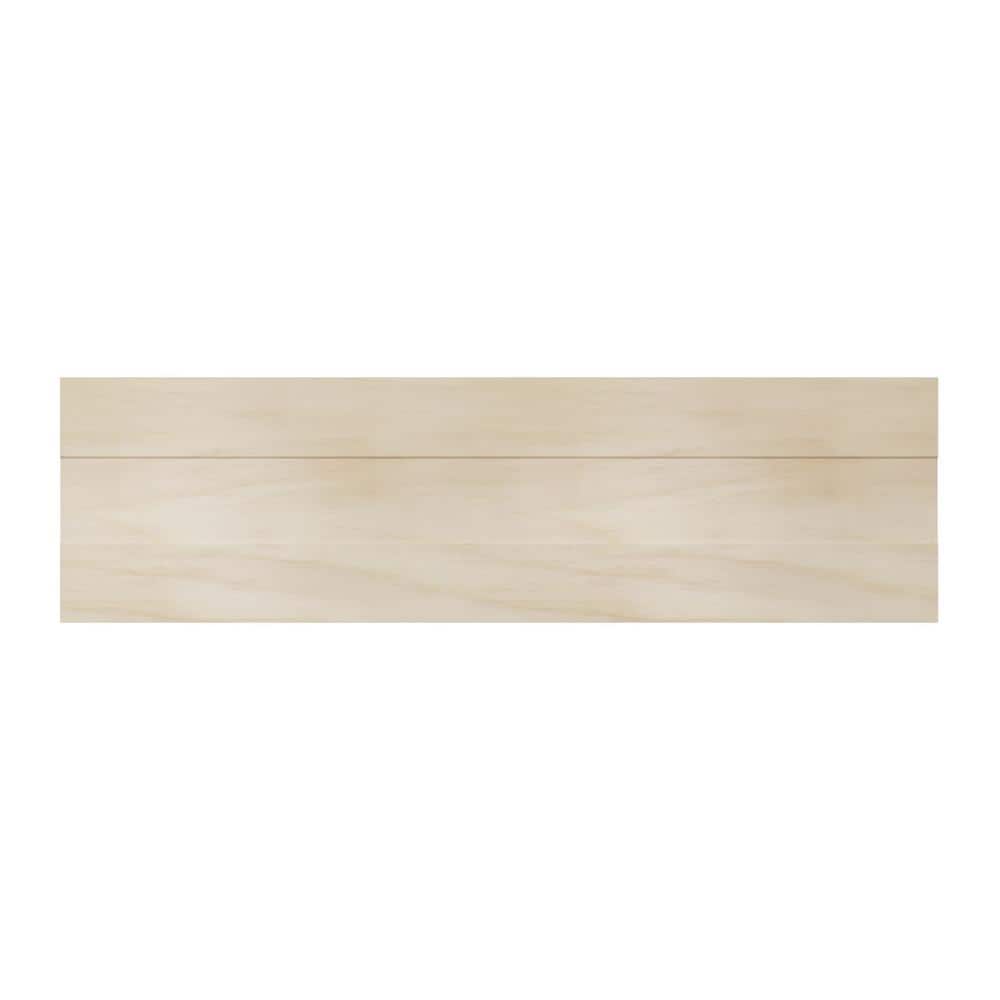 96" Natural Poplar Solid Wood Chair Rail Molding