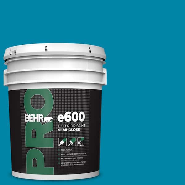 5 gal. #MQ4-53 Tibetan Turquoise Semi-Gloss Exterior Paint