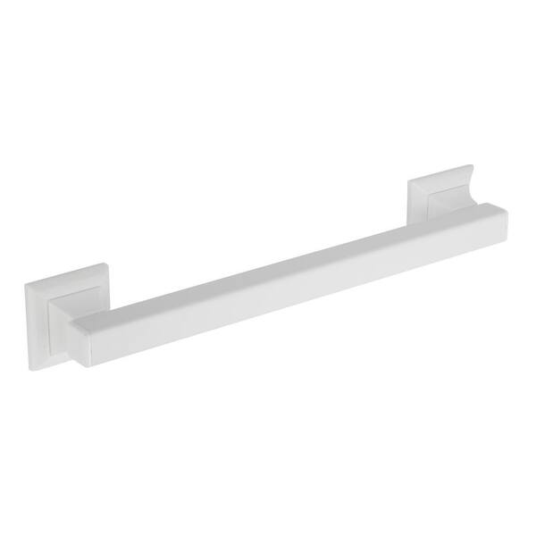 Glacier Bay 16 in. Designer Style Grab Bar in White
