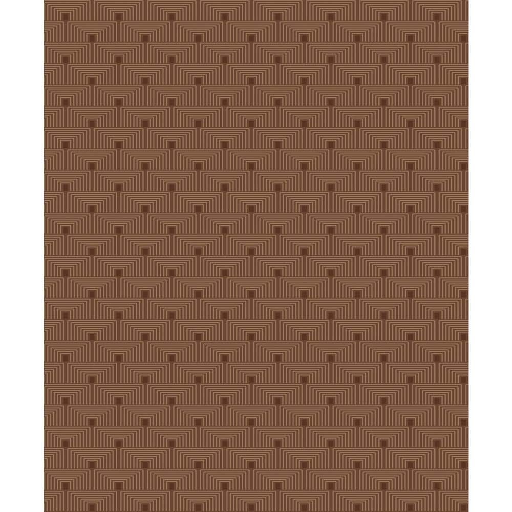 Boutique Collection Orange Metallic Geometric Key Non-pasted Paper on Non-w