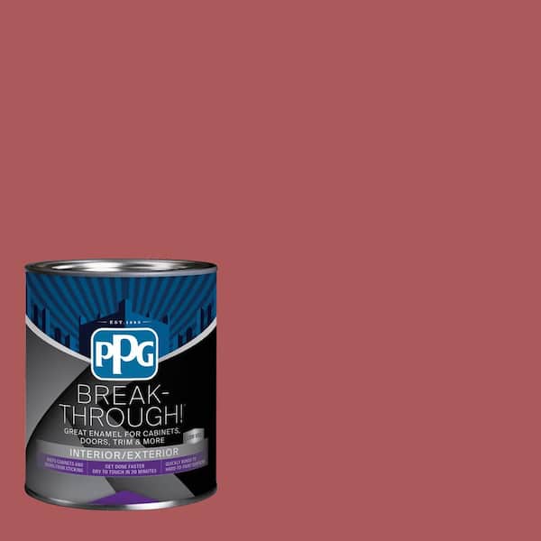 Break-Through! 1 qt. PPG18-32 Berry Picking Satin Door, Trim & Cabinet Paint