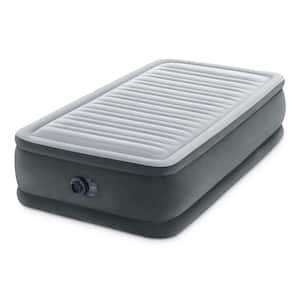 Twin Size Dura Beam Comfort Plus Airbed Mattress with Built-In Pump