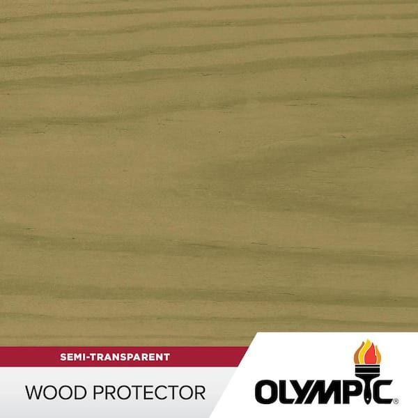 Wood Protector 1 gal. ST-2018 Outside White Exterior Semi-Transparent Stain Plus Sealer in One