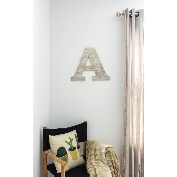 Decorative Letters for Shelf Decor, Initial Freestanding Wood Letters,  Large Free Standing Wooden Letters, Gold Home Accents 