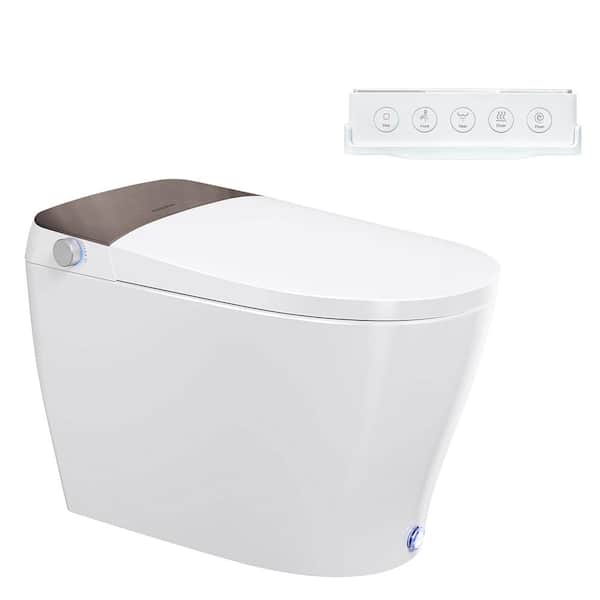 Casta Diva CD-Y060 Elongated Smart Bidet Toilet in White with Built-in Tank for 1.06GPF