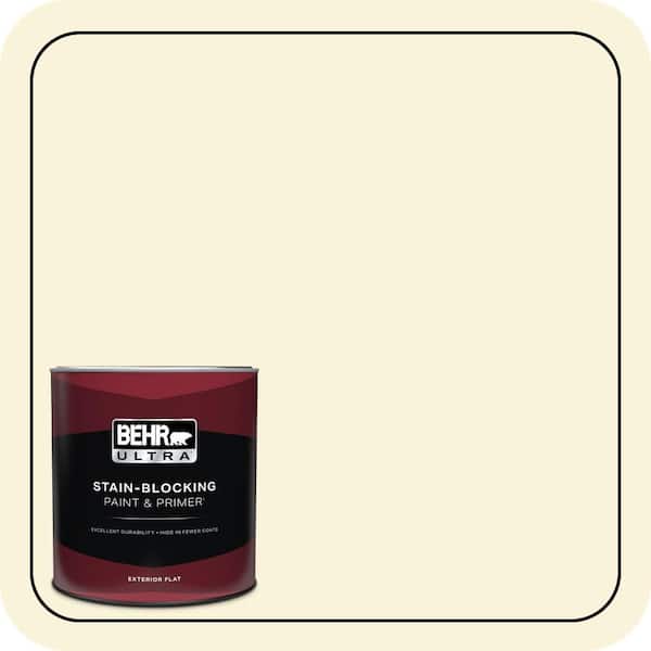 BEHR ULTRA 1 qt. #380C-1 Sun Glint Flat Exterior Paint & Primer