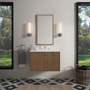 Jute 30 in. W x 22 in. D x 20 in. H Bathroom Vanity Cabinet without Top in Linen White