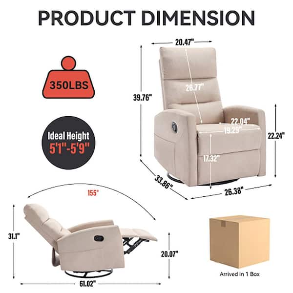 Bo Medium Power Swivel Recliner W/Battery Pack Bo Medium Power Swivel Recliner W/Battery Pack