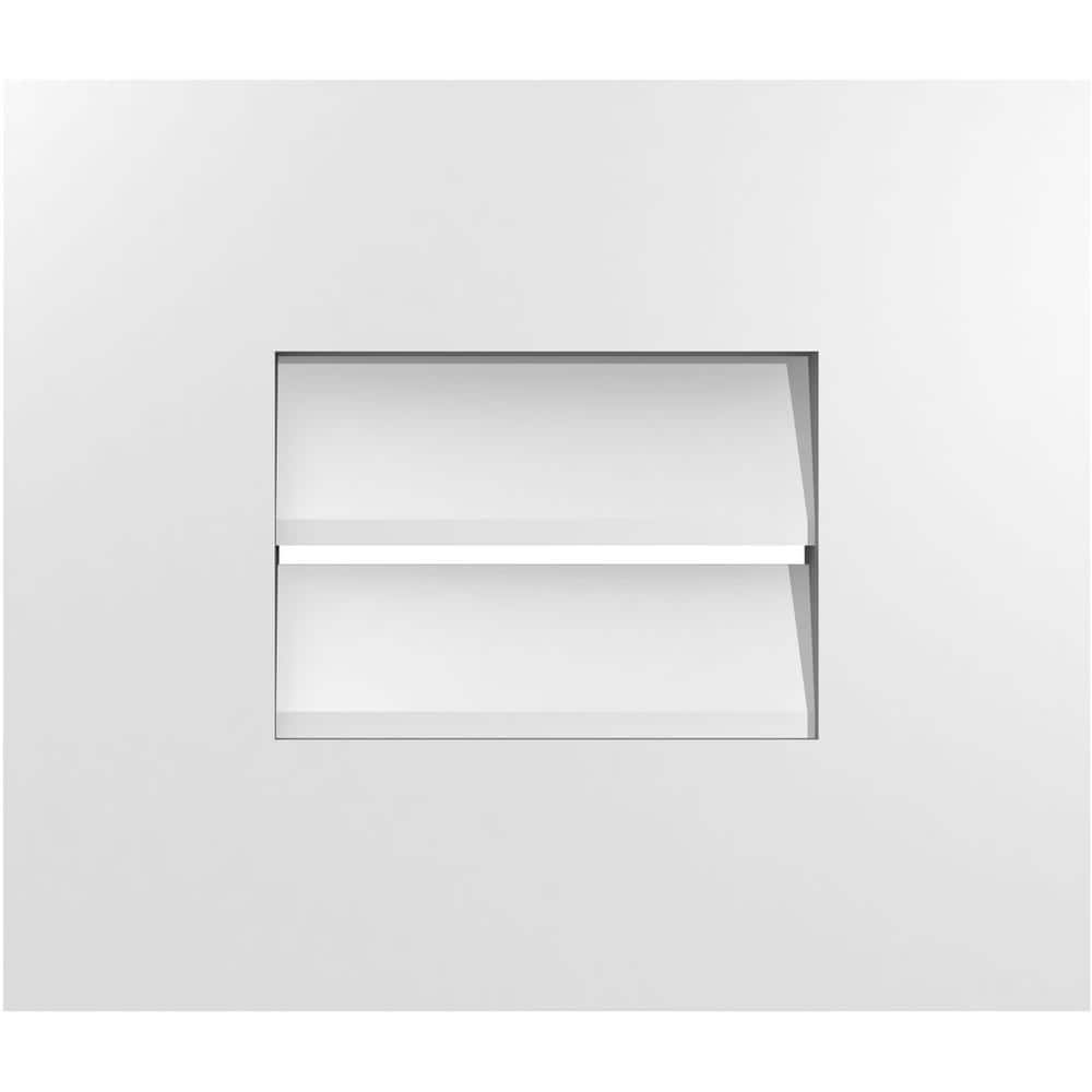 14 in. x 12 in. Vertical Surface Mount PVC Gable Vent: Functional with Standard Frame price history on PriceWatchPro
