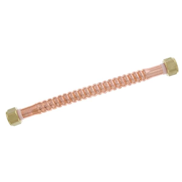 3/4 in. FIP x 12 in. Copper Corrugated Water Heater Connector