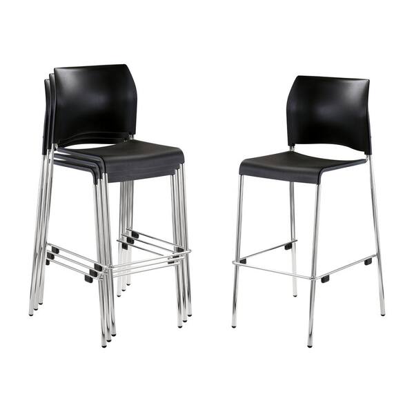 plastic high back bar stool