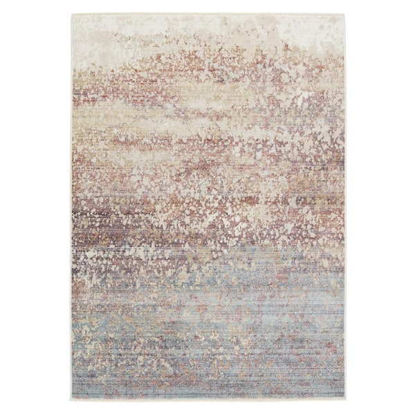 Jaipur Living Montijo Magenta/Blue 6 ft. x 9 ft. Abstract Rectangle Area Rug