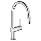 GROHE Concetto Single-Handle Pull-Out Sprayer Kitchen Faucet 1.75 GPM ...