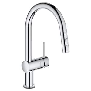 Minta Single-Handle Touch Dual Spray Pull-Out Sprayer Kitchen Faucet 1.75 GPM in StarLight Chrome