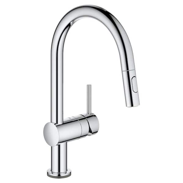 GROHE Minta Single-Handle Touch Dual Spray Pull-Out Sprayer Kitchen Faucet 1.75 GPM in StarLight Chrome