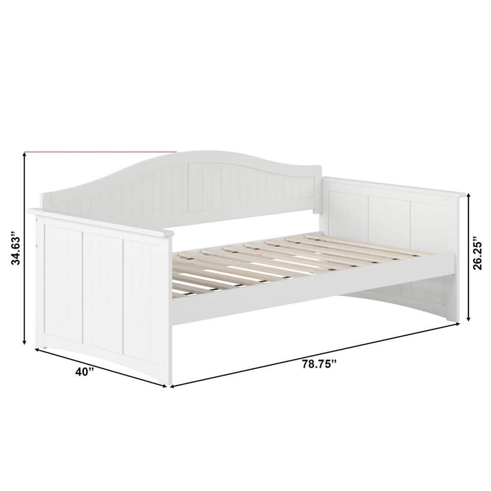 Nantucket Walnut Twin Solid Wood Daybed - thumbnail 3