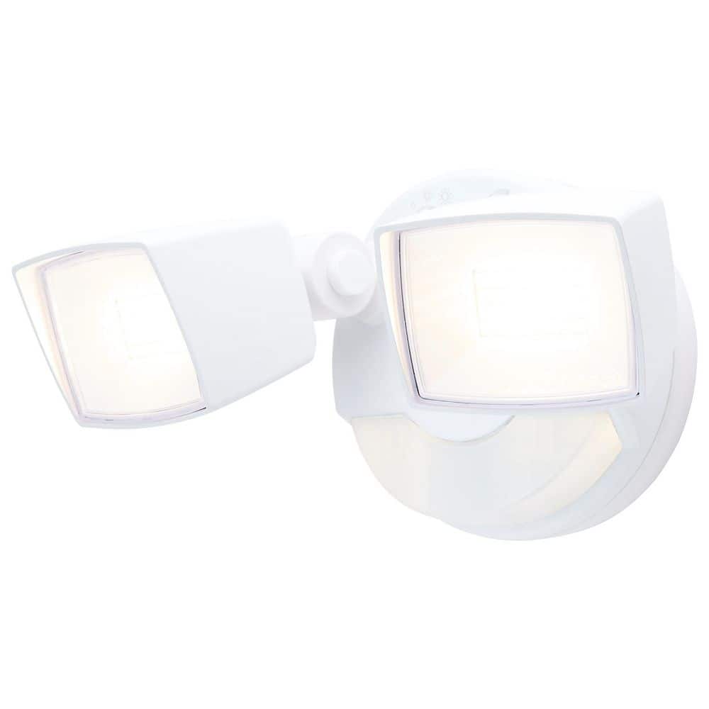 125-Watt Equivalent 3352 Lumen 103° White Motion Sensing Integrated LED Flood Light, Nightlight Selectable CCT price history on PriceWatchPro