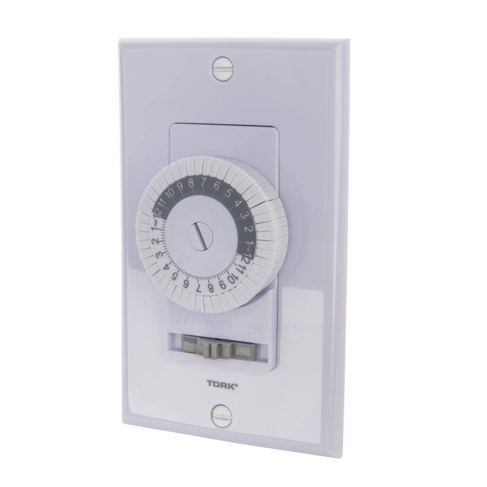 TORK E101B 24-Hour Digital Timer Switch - 30 Amp, SPST, 120-277V, Heavy Duty Indoor/Outdoor