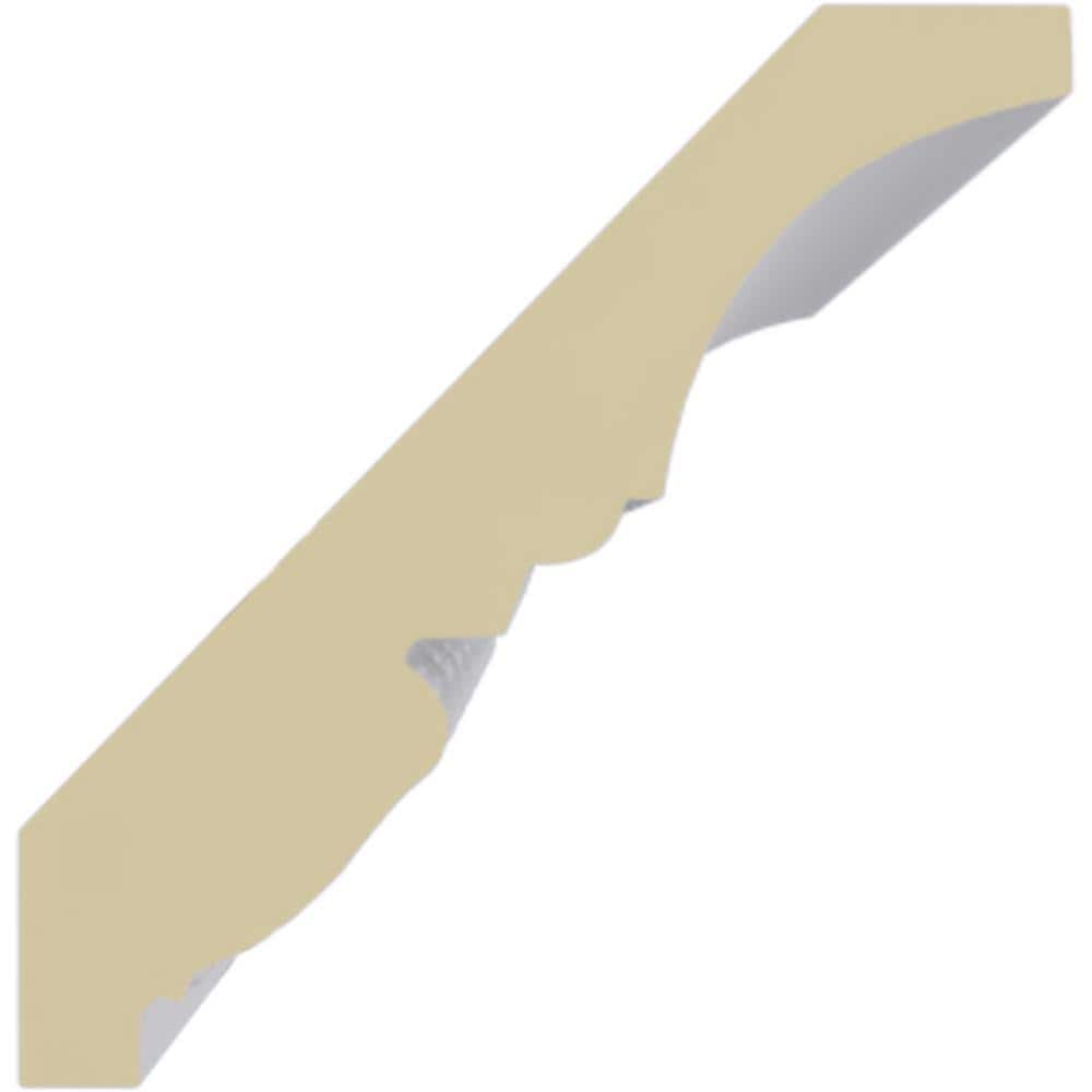 White Polyurethane Shell Crown Moulding 94.5"