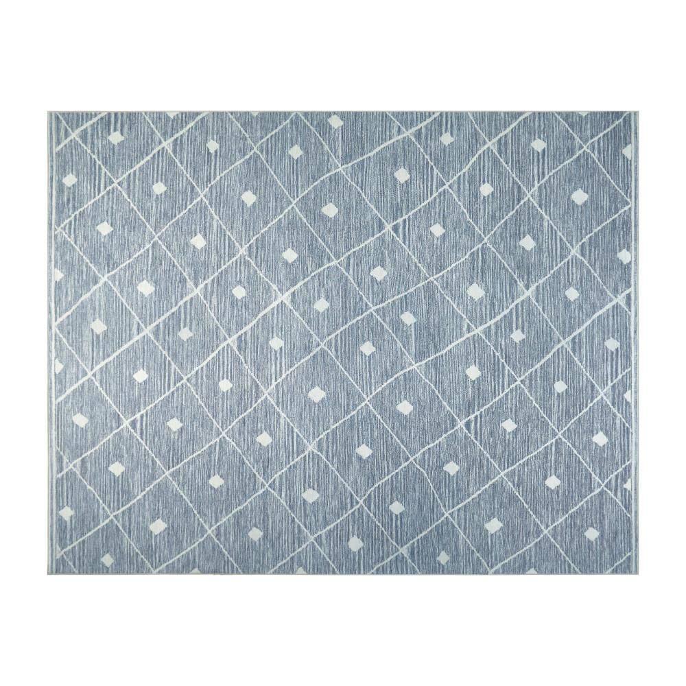 Seta Printed Chenille Blue 7 ft. x 10 ft. Polyester Area Rug price history on PriceWatchPro
