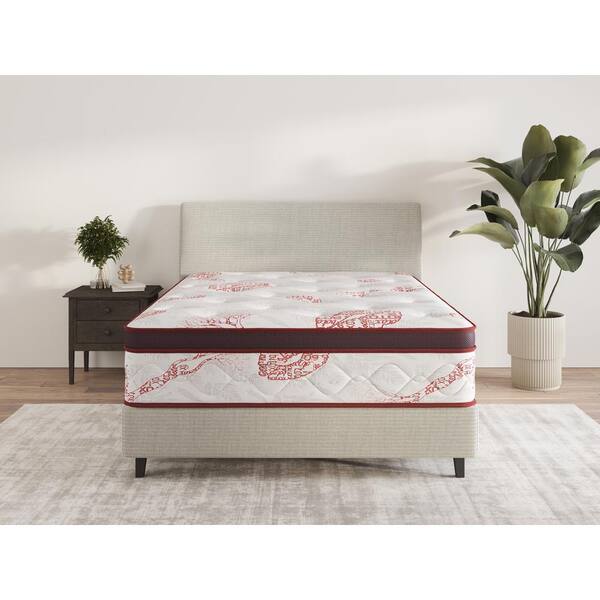 King Medium Firm Hybrid 13 in. Edge to Edge Pocket Coil Bed in A Box Ottopedic Mattress
