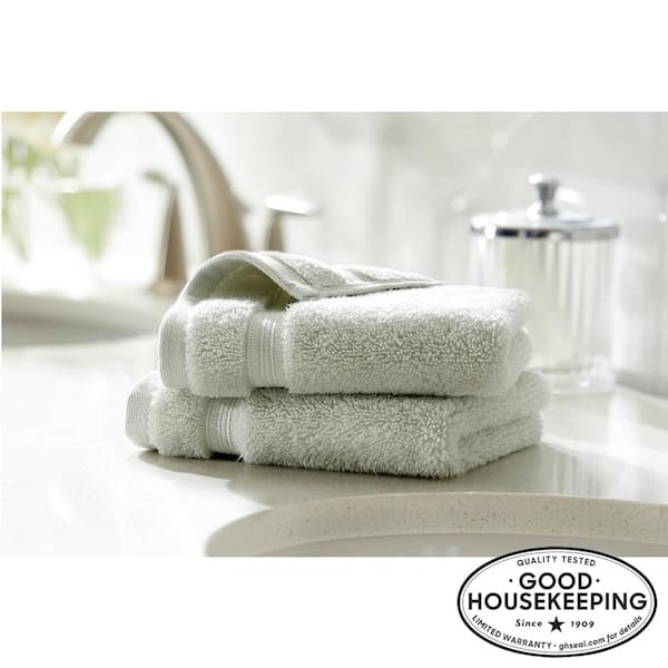 Home Decorators Collection Egyptian Cotton Sage Green Bath Towel  AT17753_Sage - The Home Depot