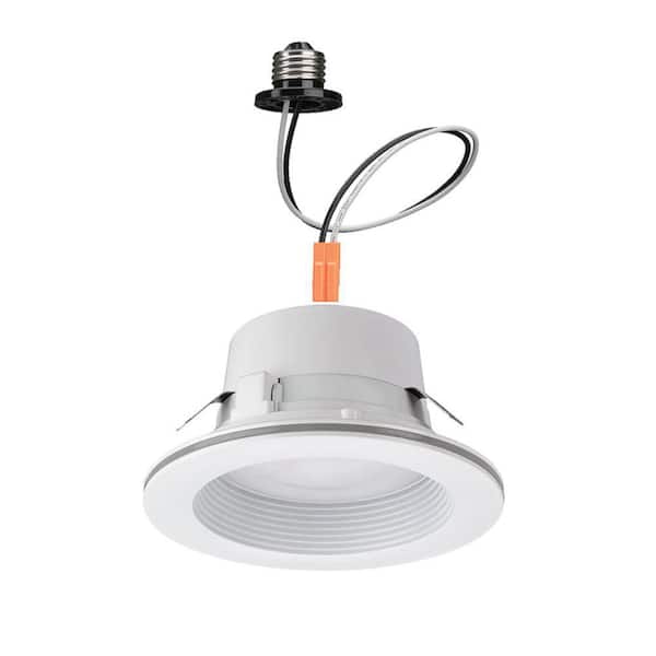 4 in. Retrofit 2700K-5000K Remodel Integrated LED Recessed Light Trim Downlight Dimmable (6-Pack)