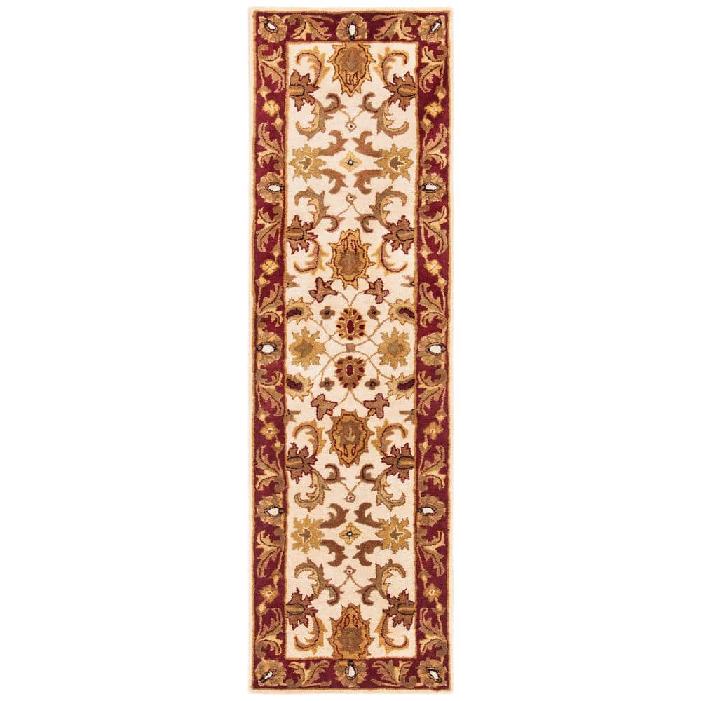 Classic Ivory/Red 2 ft. x 10 ft. Border Runner Rug price history on PriceWatchPro