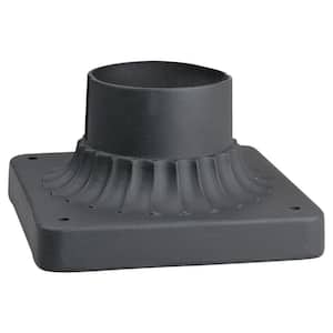 Great Outdoors 3.5 in. Sand Black Pier Mount