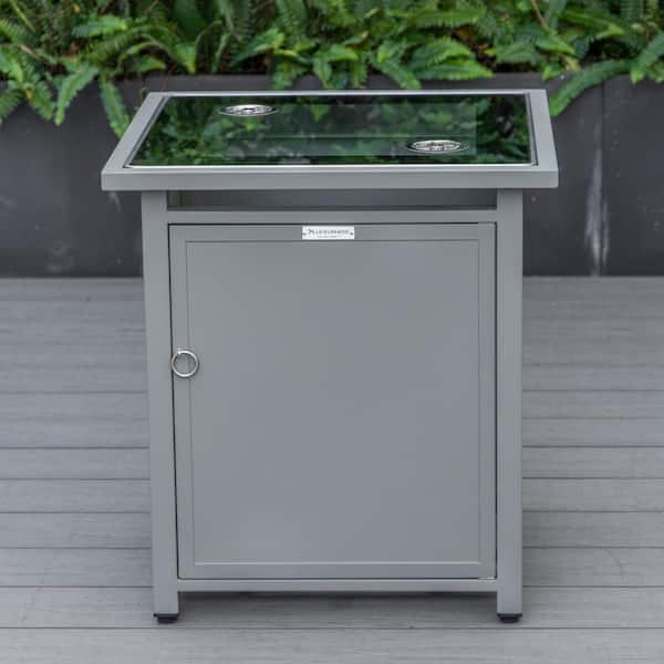 Leisuremod Walbrooke Grey Outdoor Patio Square Tank Holder