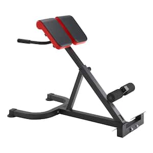 Roman Chair Hyperextension Bench, 300 lbs. Adjustable Extension Machine, for Glute, Hamstring, Lower Back, Ab Workout