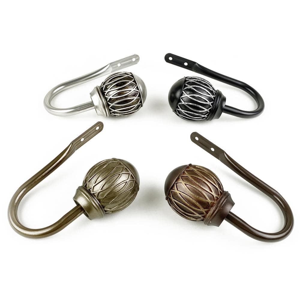 Yvaine Satin Nickel Steel Hook Curtain Holdback (Set of 2) price history on PriceWatchPro