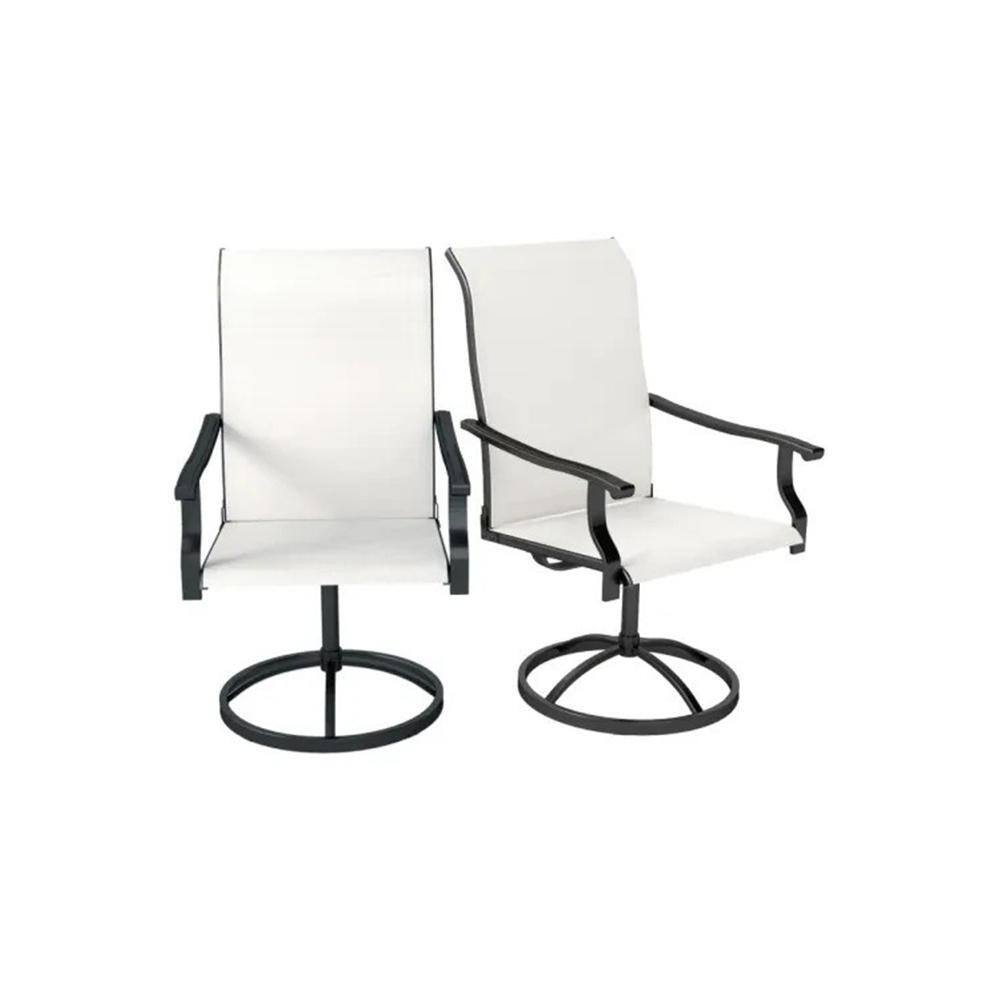 Set of 2 Outdoor Swivel Dining Chairs,360° Rotating Patio Chairs with Ergonomic High Back,Breathable Mesh & Steel Frame price history on PriceWatchPro