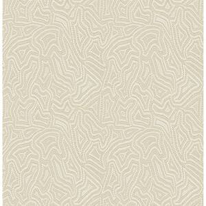 Hollenback Beige Dotted Abstract Non-Pasted Wallpaper Sample