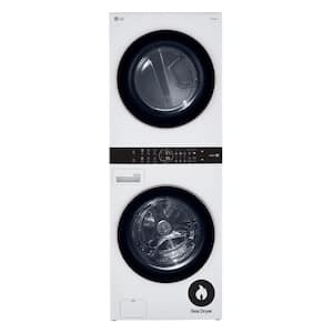WashTower Stacked SMART Laundry Center 4.5 Cu.Ft. Front Load Washer & 7.4 Cu.Ft. Gas Dryer in White