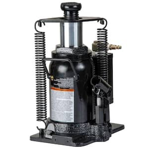 20-Ton Hydraulic Air/Manual Bottle Jack with Return Springs