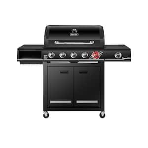 5-Burner Natural Gas Grill in Matte Black with TriVantage Multifunctional Cooking System