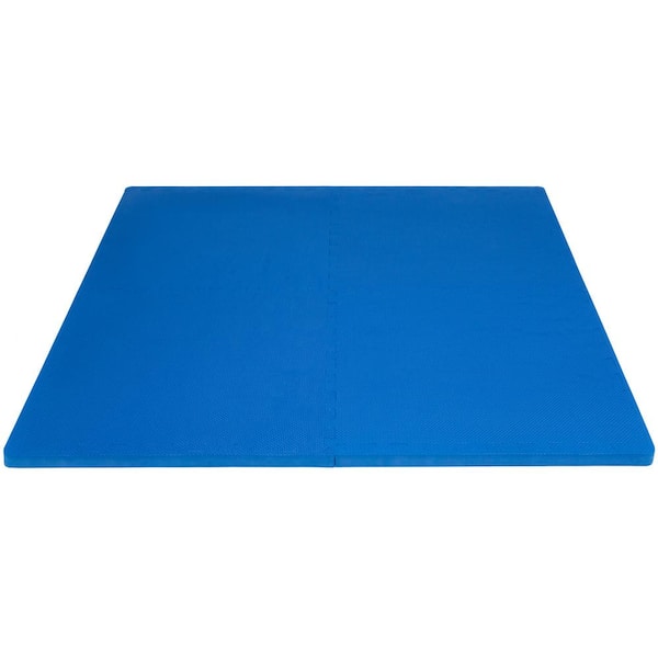 Exercise Puzzle Mat 3/4-in, 24 Sq Ft Blue - ProsourceFit