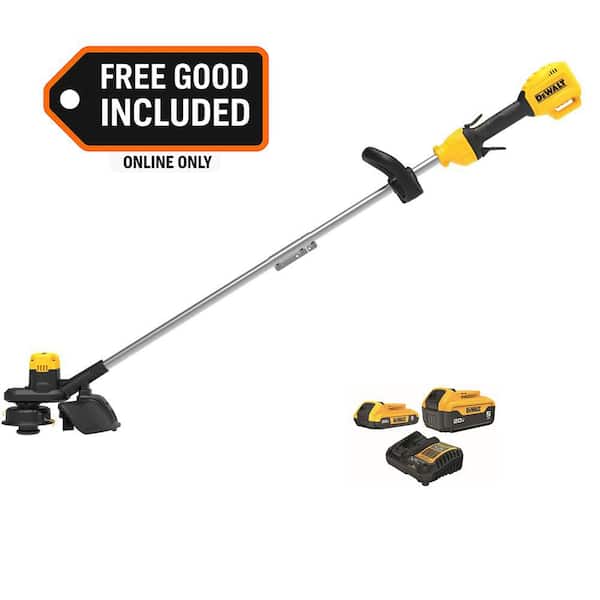 20V MAX Lithium-Ion 13 in. Cordless Battery Powered String Trimmer with 20V MAX 5 Ah and 2 Ah Battery Packs and Charger