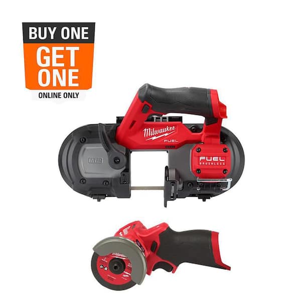 M12 FUEL 12V Lithium-Ion Cordless Compact Band Saw with 3 in. Cut Off Saw (2-Tool)