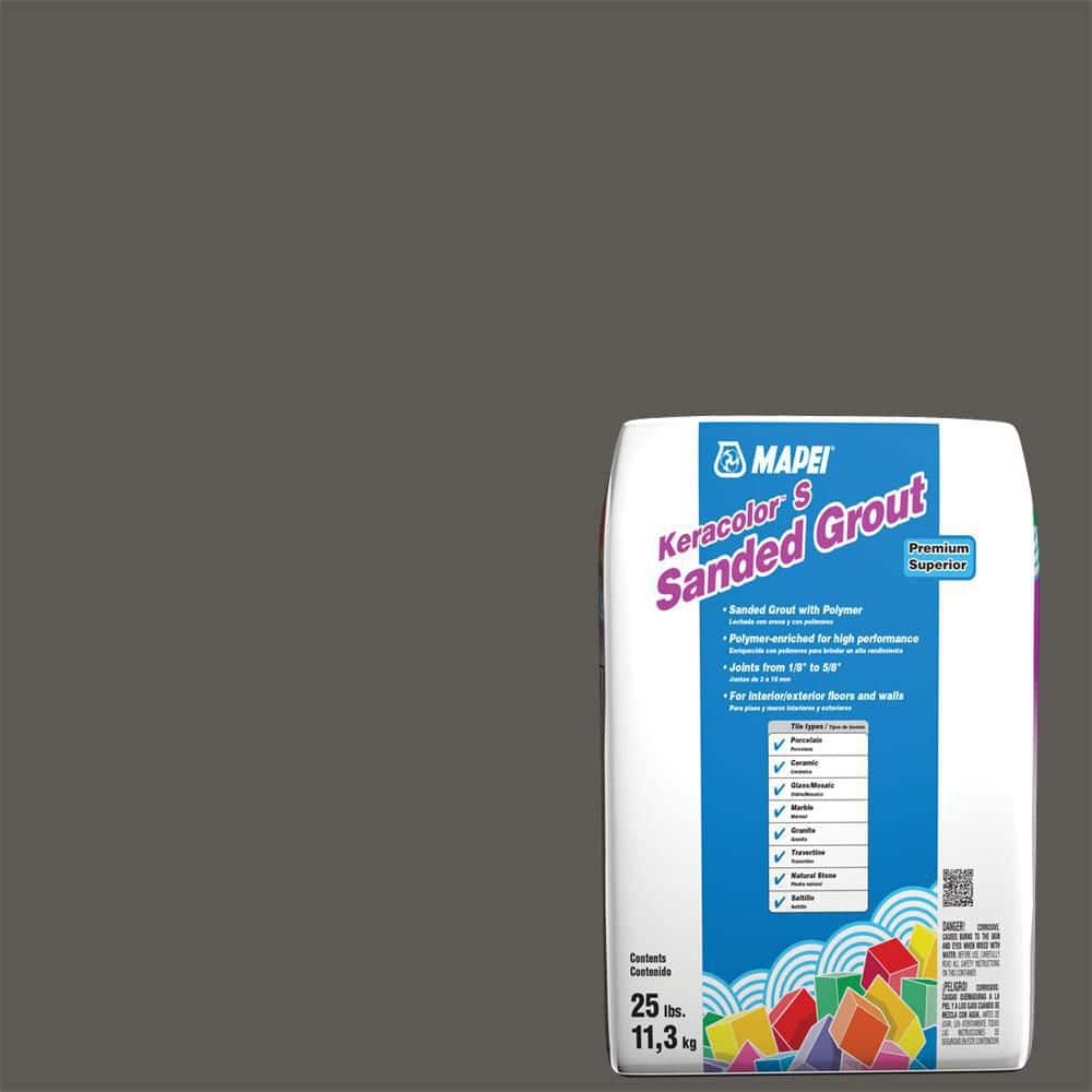 Mapei Keracolor 25 lb. 5047 Charcoal Sanded Grout 5UJ504711PP The Home Depot