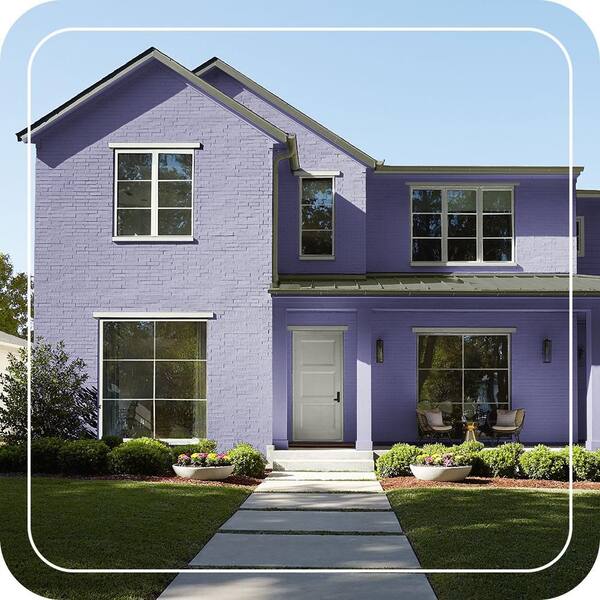 BEHR ULTRA 1 qt. #T15-13 Prime Purple Flat Exterior Paint & Primer