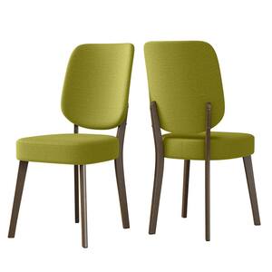 Lockwood Kiwi Green Linen Armless Side Chair (Set of 2)