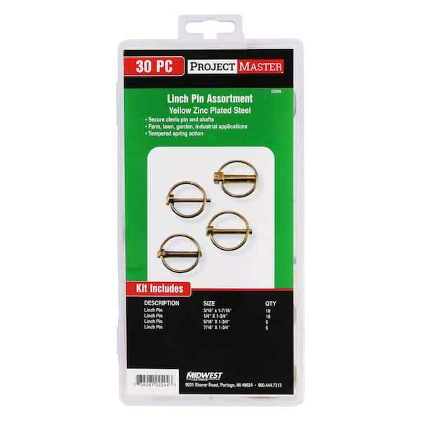 Linch Pin Kit-Yellow Zinc