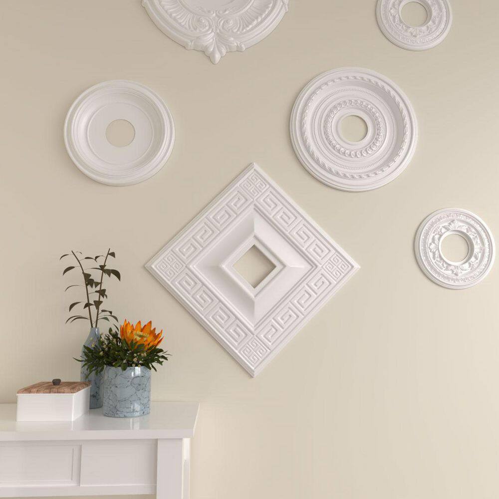 Eris 18'' Primed Square Ceiling Medallion