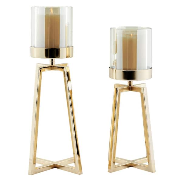 Luxe Crystal Candle Holder 13H - Gold– CV Linens