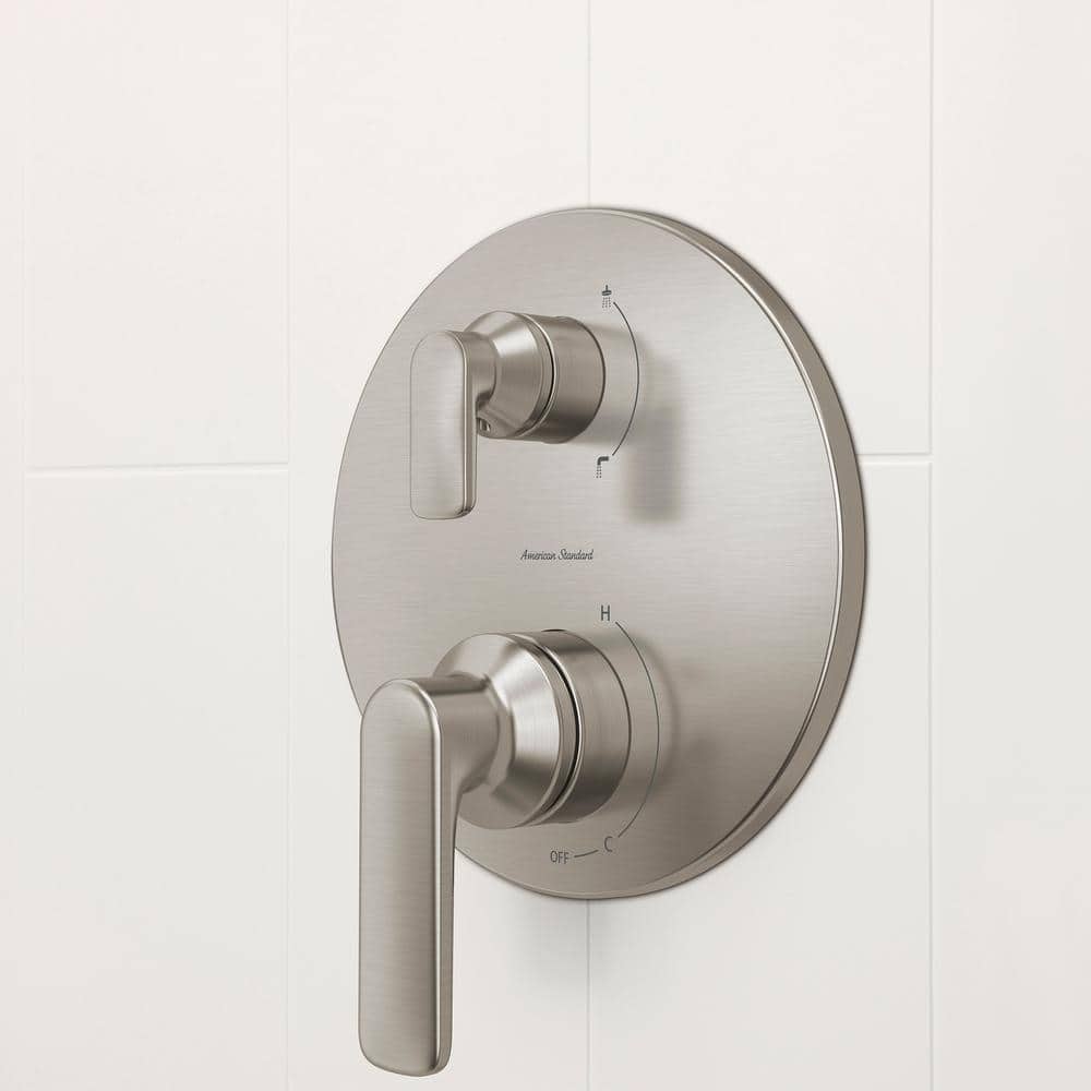 Brushed Nickel 2-Handle Pressure Balance Valve Trim Kit